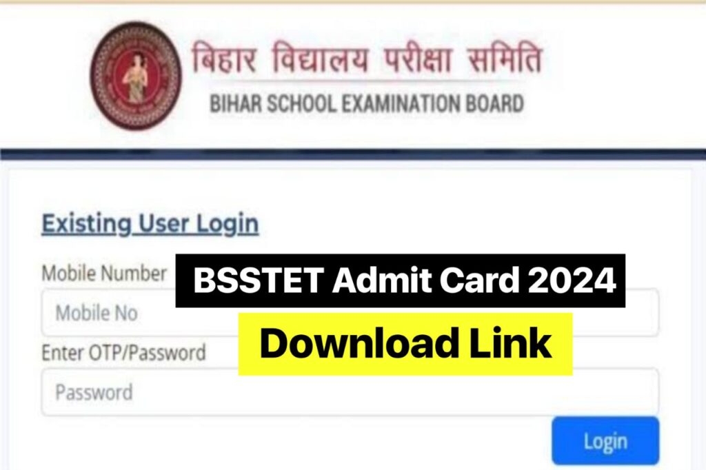 BSSTET Admit Card 2024, Bihar STET Dummy Hall Ticket Link @bsebstet.com