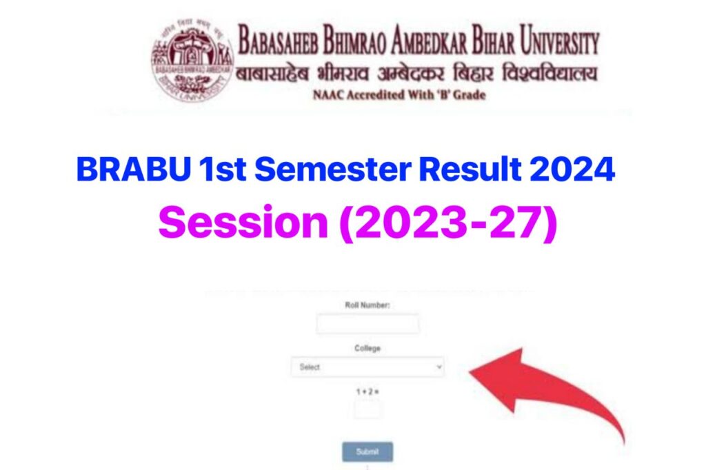 BRABU Part 1 Result 2024 लिंक जारी (2023-27) BA BSc BCom Link, Check the TDC 1st Semester Result @brabu.net