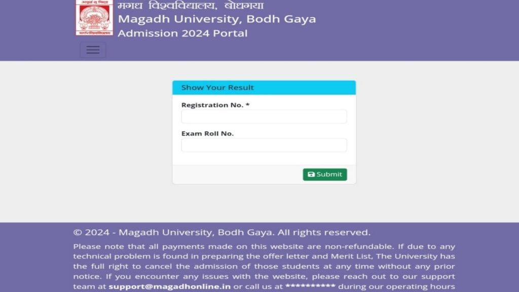 Magadh University Part 3 Result 2022-25 : मगध यूनिवर्सिटी पार्ट 3 रिजल्ट जारी चेक करें रिजल्ट