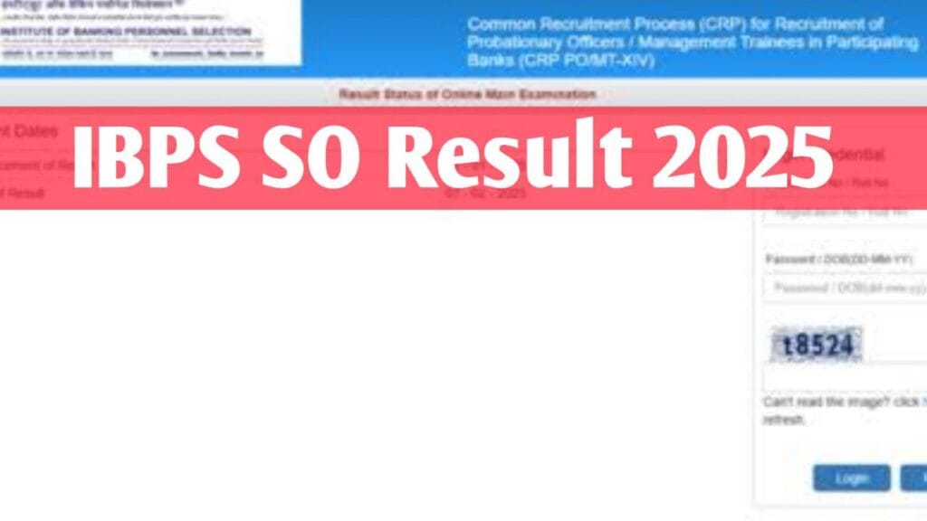 IBPS SO Result 2025: Check All Steps to download Result & Cut off