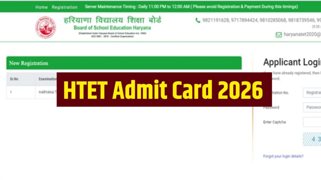 HTET Admit Card 2026, Haryana TET Level 1, 2 and 3 ऐसे डाउनलोड करें
